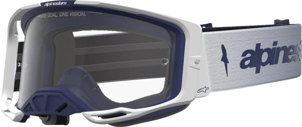 Alpinestars Vision 8 sárga-fehér/kék/átlátszó lencsés síszemüveg, 1, nordicamoto.ro