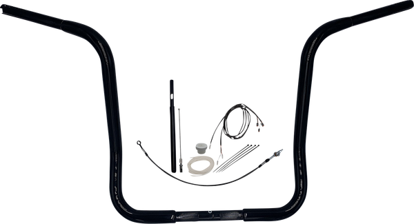 1-1/4(r) Ez Install Round Top Handlebar Kit Black, 1, nordicamoto.ro