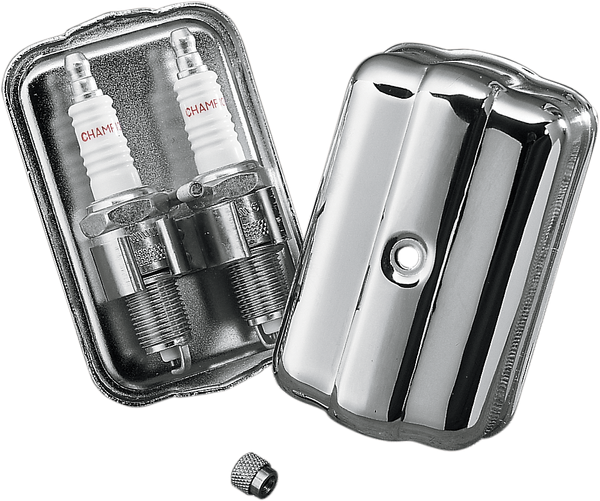 Chrome Spark Plug Holder Chrome, 1, nordicamoto.ro