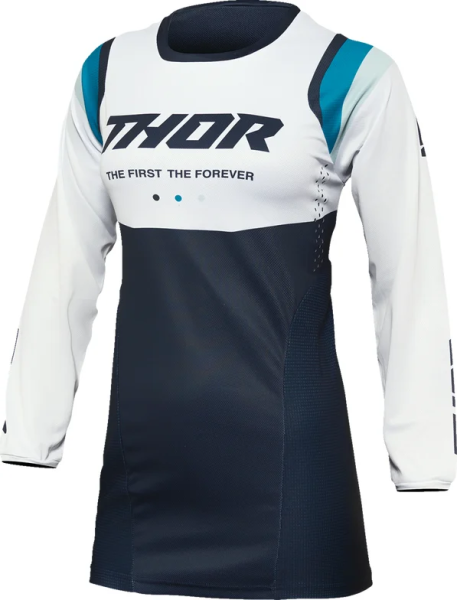 Tricou dama Thor Pulse REV Midnight Blue/White L, 5, nordicamoto.ro
