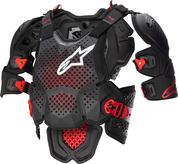 Armura Alpinestars A-10 Roost Guard V2 fekete/piros XS/S, 2, nordicamoto.ro