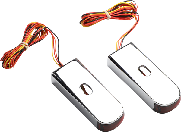 Fender Strut Led Marker Lights Chrome, 2, nordicamoto.ro