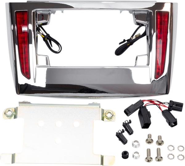 Led License Plate Frame For Tri-glide® Red, 1, nordicamoto.ro