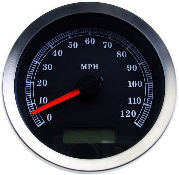4” Programmable Electronic Speedometer Black, 1, nordicamoto.ro