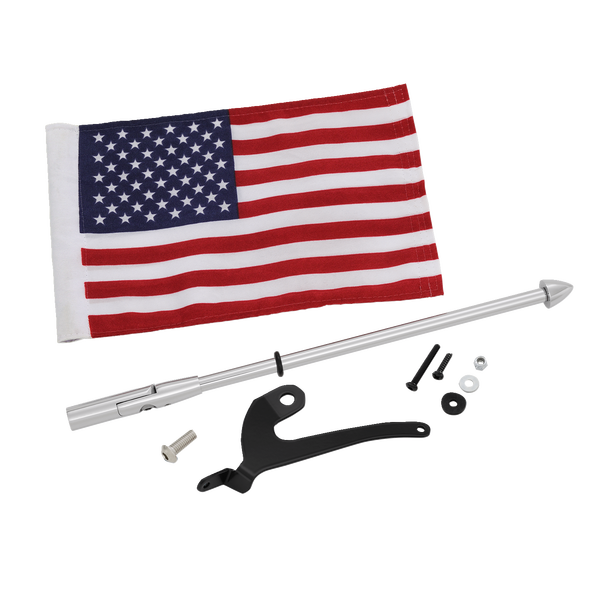 Flag Pole For Can-am Rt With Us Flag Silver, 1, nordicamoto.ro