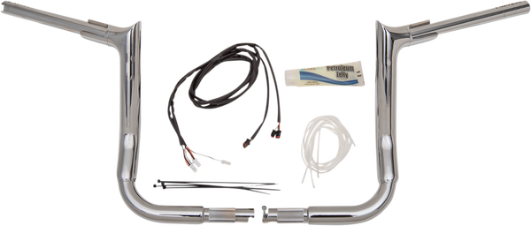 1-1/2(r) Ez Install Pointed Top Handlebar Kit Silver, 3, nordicamoto.ro
