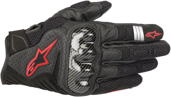 Alpinestars SMX-1 Air V2 bőrkesztyű – Fekete/Piros – 2XL, 1, nordicamoto.ro