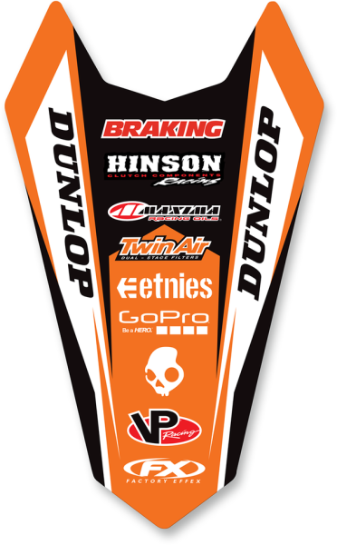 Rear Fender Kit Black, Orange, 2, nordicamoto.ro