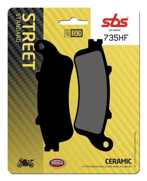 Hf Street Ceramic Organic Brake Pads, 2, nordicamoto.ro