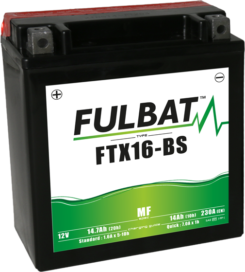 Fulbat MF-FTX16-BS karbantartásmentes motorkerékpár-akkumulátor, 1, nordicamoto.ro