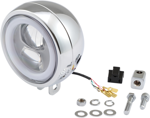 Headlight Capsule Chrome, 2, nordicamoto.ro