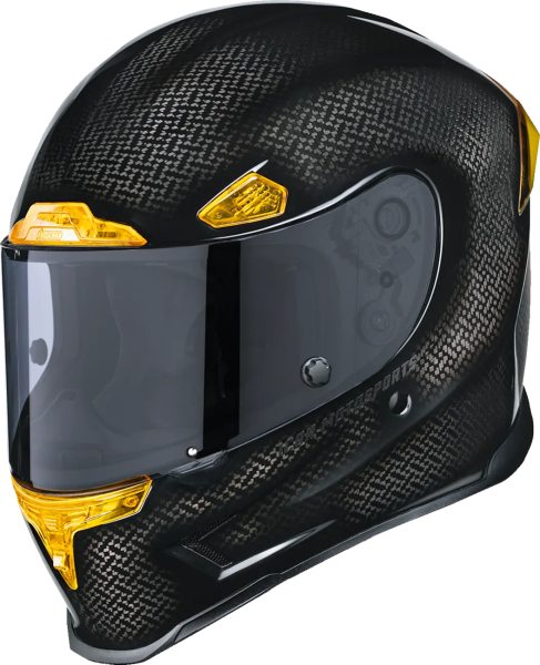 ICON Airframe Pro Carbon 4tress sisak, sárga, XL, 1, nordicamoto.ro