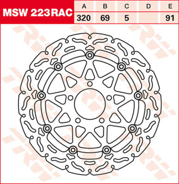 Contoured Floating Brake Rotor Titan, 1, nordicamoto.ro