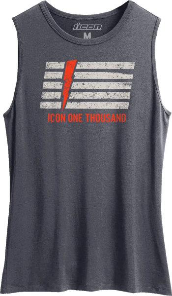 Tricou Dama Icon Invasion Stripe Gray XL, 1, nordicamoto.ro