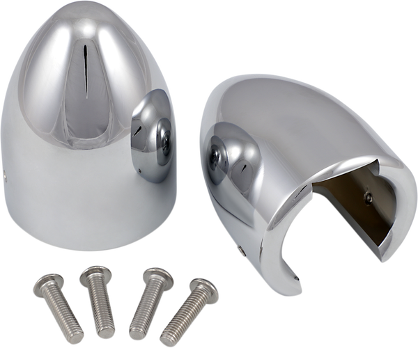 Fork Bullets Axle Nut Covers Chrome, 1, nordicamoto.ro