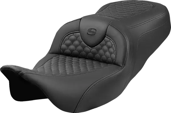 Dragon Scale Stitch Roadsofa Seat Black, 1, nordicamoto.ro