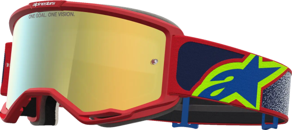 Alpinestars Vision 5 Drag védőszemüveg – piros/kék/színezett lencse, 1, nordicamoto.ro