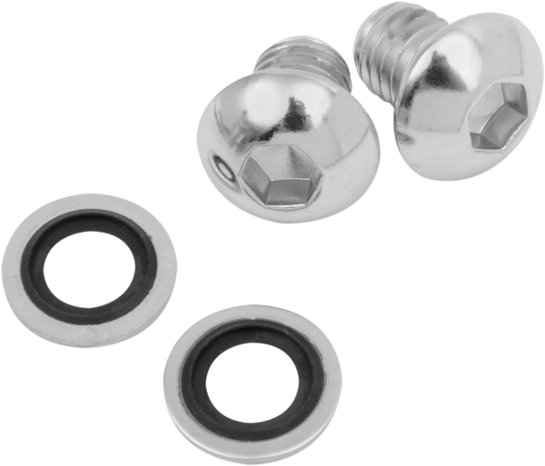 Fork Drain Screw Kit Silver, 1, nordicamoto.ro