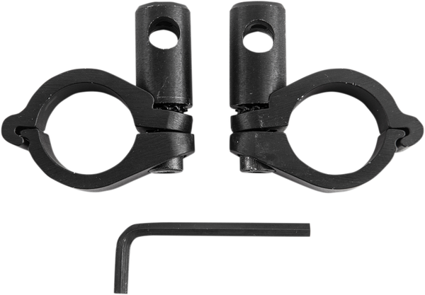 Replacement Round Windshield Handlebar Clamp Kit Black, 1, nordicamoto.ro