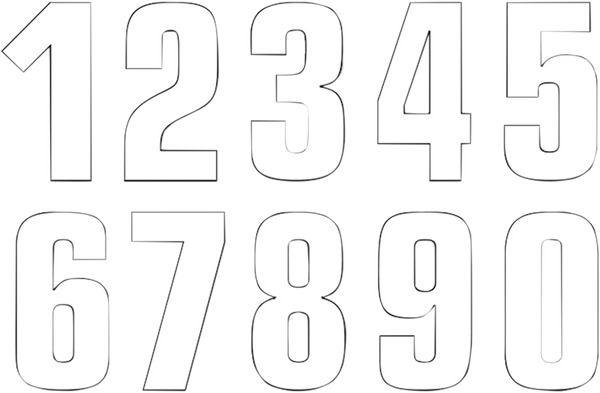 Two Series Numbers White, 2, nordicamoto.ro