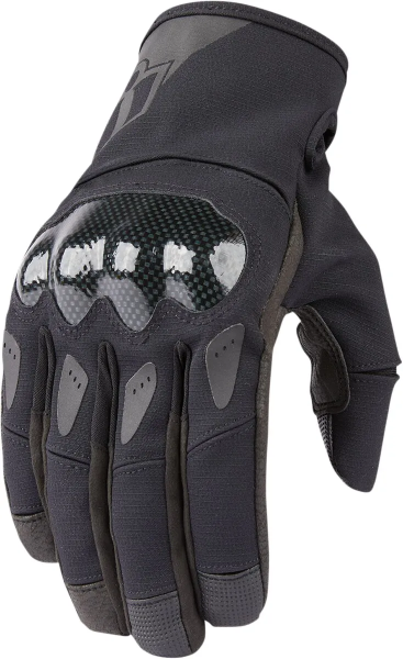 Manusi Textil/Piele Icon Stormhawk CE Black/Gray XL, 1, nordicamoto.ro