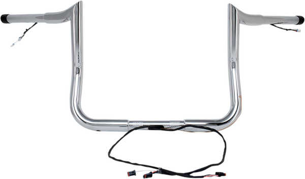 Pre-wired Monkey Bar Handlebar Silver, 1, nordicamoto.ro