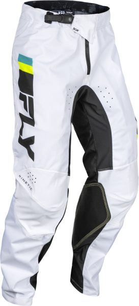 MX Fly Kinetic 535 nadrág, fehér/fekete/fluoreszkáló sárga, 36-os méret, 1, nordicamoto.ro