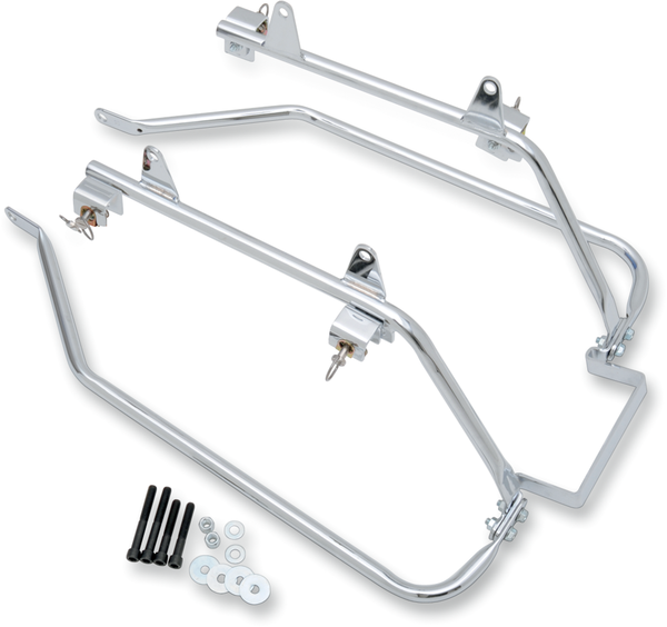 Baggertail Saddlebag Mount For Softail Models Silver, 1, nordicamoto.ro