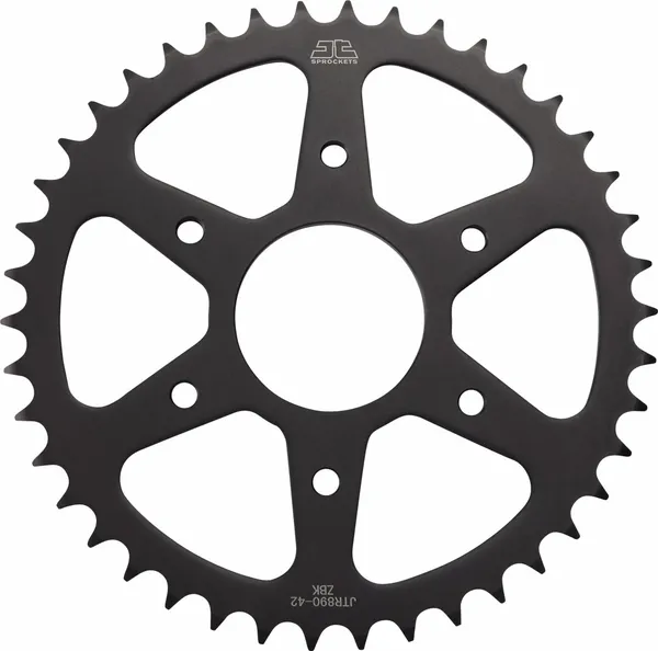 JT SPROCKETS Steel Rear Sprocket Black, Zinc Plated, 1, nordicamoto.ro
