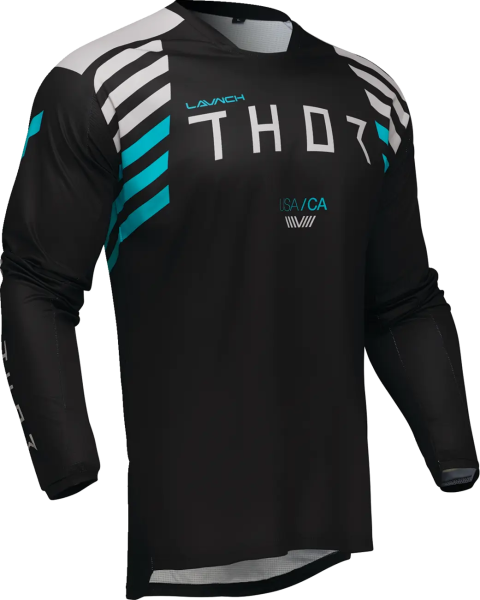 Tricou Enduro Thor Launchmode Zone Black 2XL, 5, nordicamoto.ro