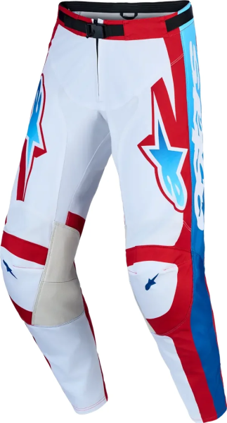 Alpinestars Racer Hunt nadrág, fehér/piros/kék, 38-as méret, 1, nordicamoto.ro