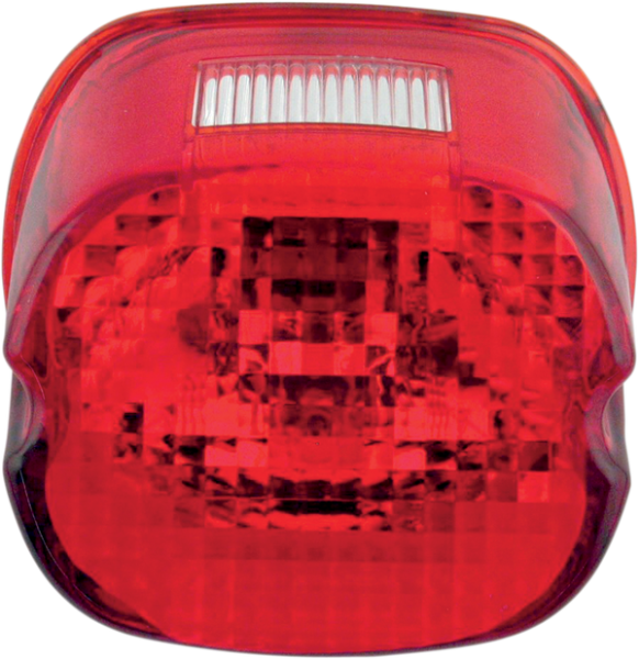 Laydown Taillight Lens With Top Tag Window Red, 2, nordicamoto.ro