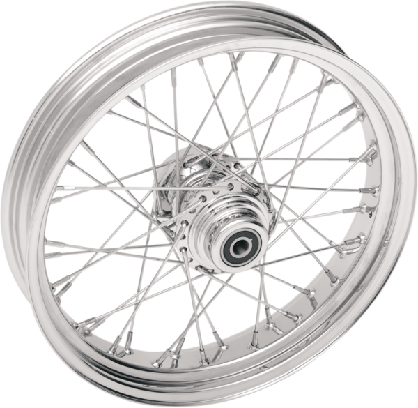 Front Wheel 21x3.5 Dual-disc 40-spoke Chrome Silver, 1, nordicamoto.ro