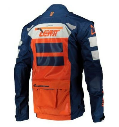 Leatt Enduro Moto 4.5 X-FLOW kabát, narancssárga/kék, M-es méret, 2, nordicamoto.ro