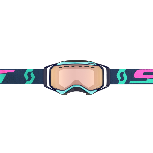 Scott Goggle Prospect Snow Cross turquoise blue/pink enhancer rose chrome, 2, nordicamoto.ro