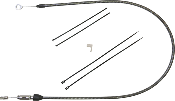 Karbonfibr Quick Connect Upper Clutch Cable Silver, 1, nordicamoto.ro