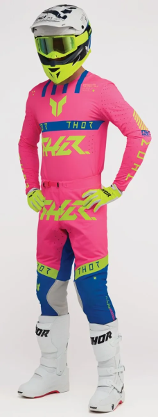 Tricou THOR Sportmode Flite Pink/Blue XL, 4, nordicamoto.ro