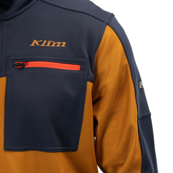 Geaca Snowmobil Klim Glacier Mid Layer Cabernet - Black, 16, nordicamoto.ro