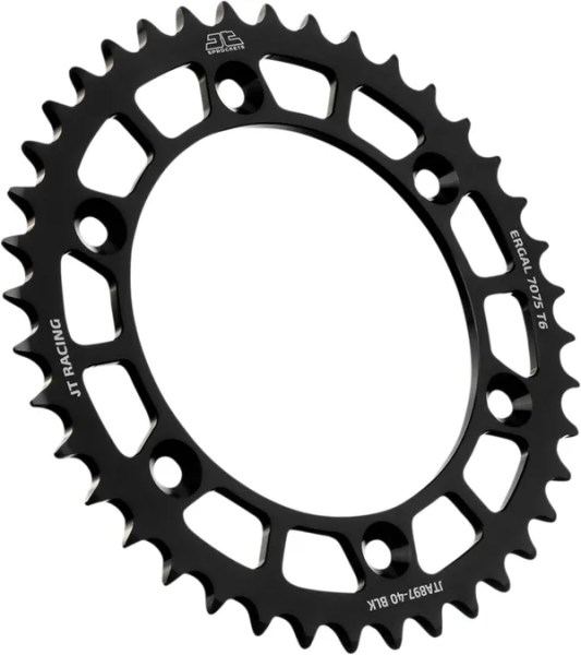 JT SPROCKETS Racelite alumínium hátsó lánckerék, fekete, 1, nordicamoto.ro