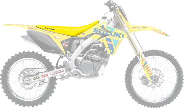Replica Team Seat Cover Yellow, 1, nordicamoto.ro