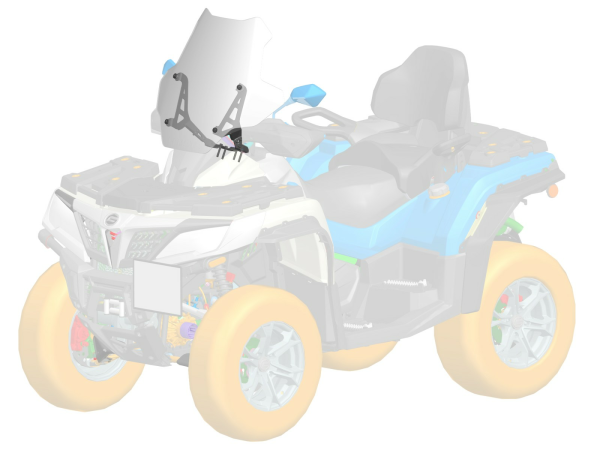 CFMOTO CFORCE 850 / 800 XC / 1000 ATV elülső szélvédő, 4, nordicamoto.ro
