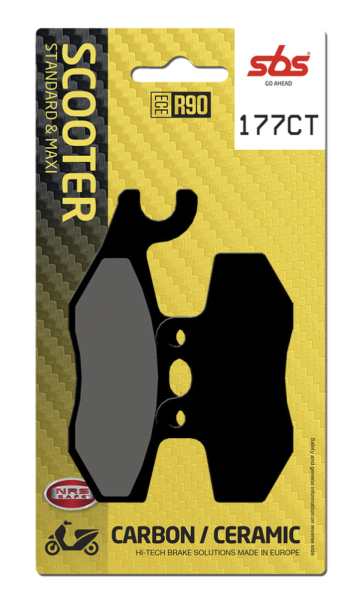 Ct Scooter Carbon Tech Organic Brake Pads, 2, nordicamoto.ro