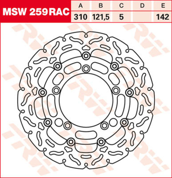 Contoured Floating Brake Rotor Titan, 1, nordicamoto.ro
