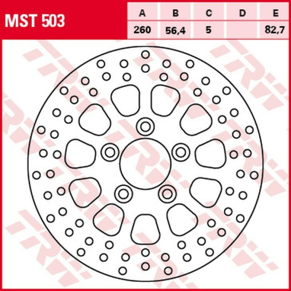 Disc frana spate TRW HARLEY-DAVIDSON XL 883 SPORTSTER / ROADSTER '10 -'13/ XL 1200 SPORTSTER / FORTY EIGHT '07 -'16/XR 1200 '08 -'12, 1, nordicamoto.ro