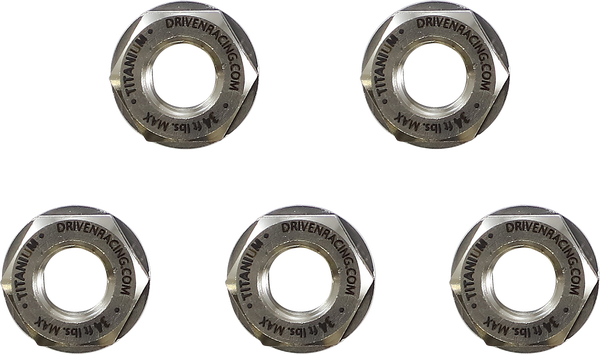 Titanium Sprocket Nuts Silver, 2, nordicamoto.ro