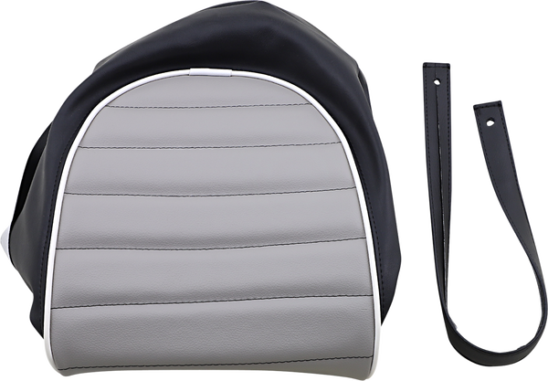 Retro Seat Skin Black, Gray, White, 2, nordicamoto.ro