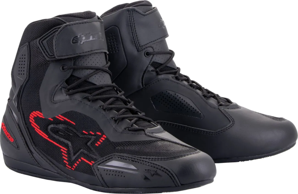 Alpinestars Faster-3 Rideknit csizma, fekete/piros/fehér, 7-es méret, 1, nordicamoto.ro