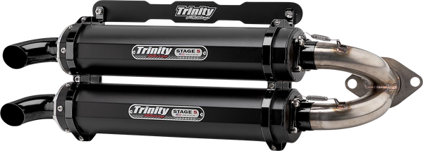 Stage 5 Slip-on Dual Muffler Black, 1, nordicamoto.ro