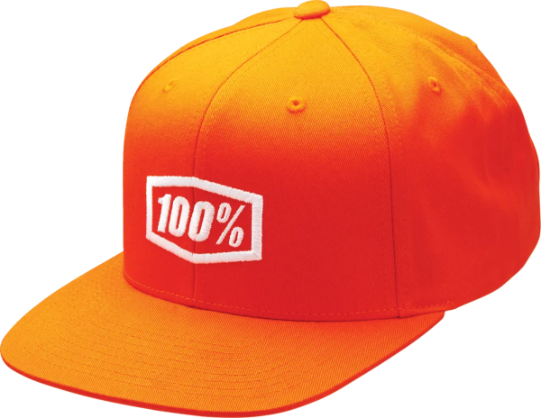 Sapca 100% Icon Snapback kupak, narancssárga, egy méretben, 1, nordicamoto.ro