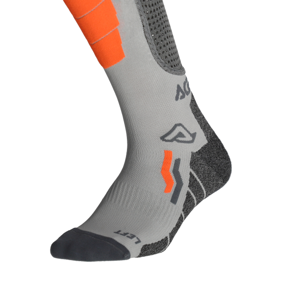 Acerbis X-LEG VENTED PRO hosszú zokni, szürke/piros, L/XL, 19, nordicamoto.ro